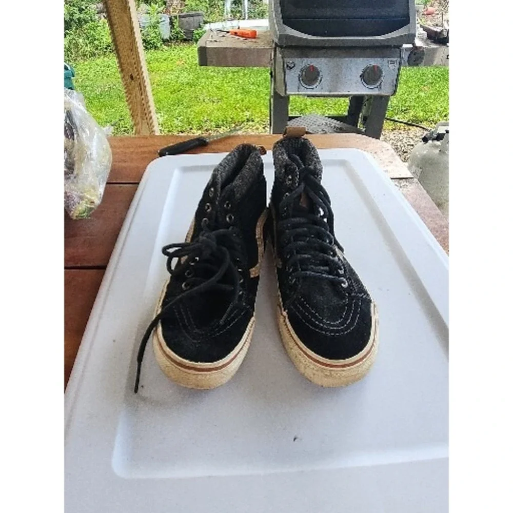 Vans Sk8-Hi Scotchgard 3M Mens Size 6.5 Womens Size 8 TC6D Black Brown